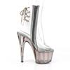 Pleaser - ADORE1018CT Bottes de plateforme, Pole dance chaussures - Chaussures de pole dance - Gris/Transparent Product image